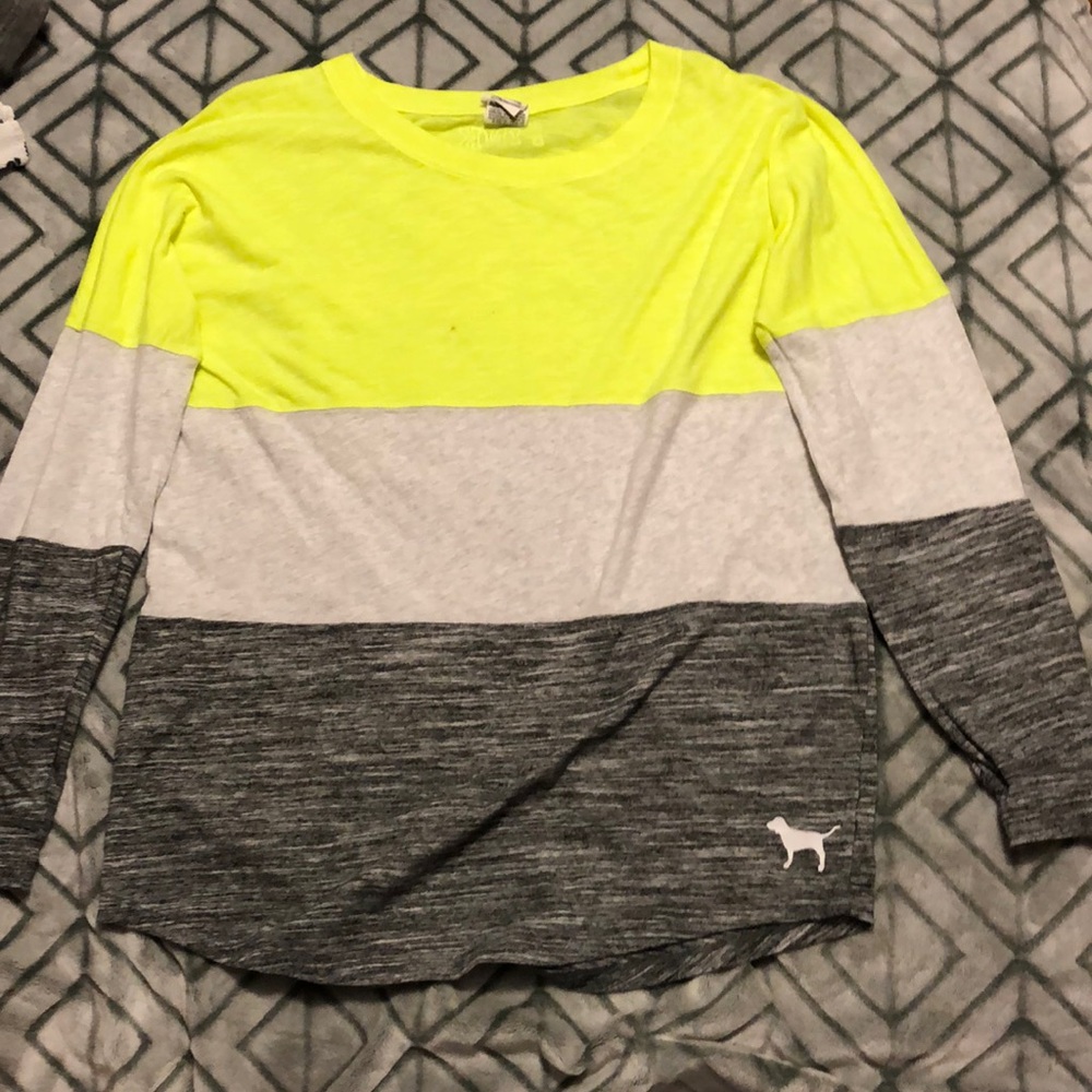 Yellow and Gray PINK T-shirt